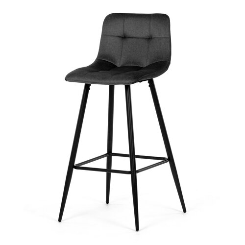 Krzesło barowe B-X7015 GREY2, ciemnoszary