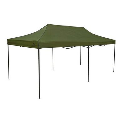 Cort pentru petreceri Cattara 13339 cu construcțiepliabilă, impermeabil, verde, 3 x 6 m