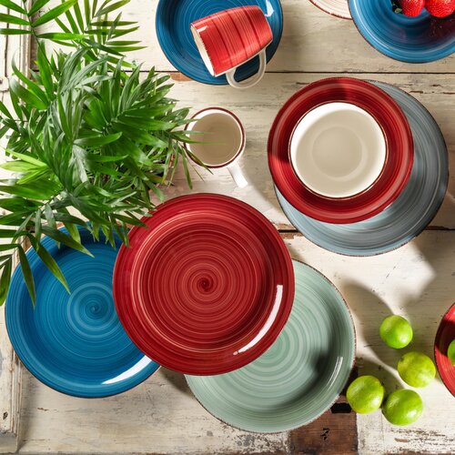 Mäser Keramický plytký tanier Bel Tempo 27 cm, sv. modrá