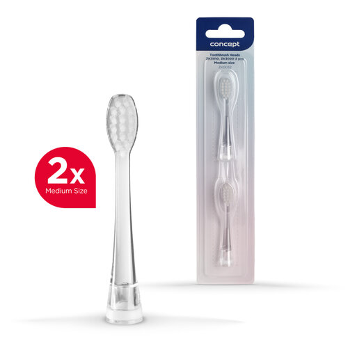 Concept ZK0032 wymienna główka Medium do szczoteczki do zębów dla dzieci ZK3010, ZK3020, 2 szt.