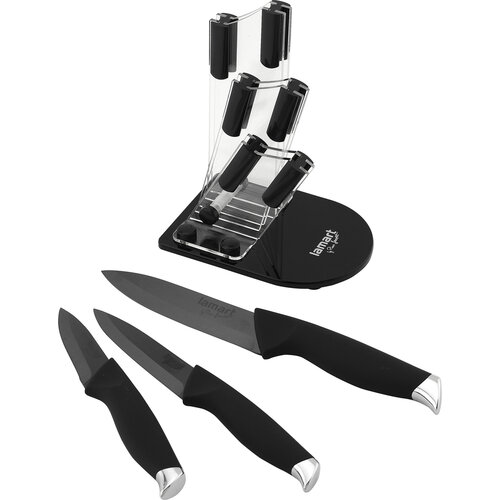 Lamart LT2018 4-teiliges Keramikmesser-Set mit Ständer