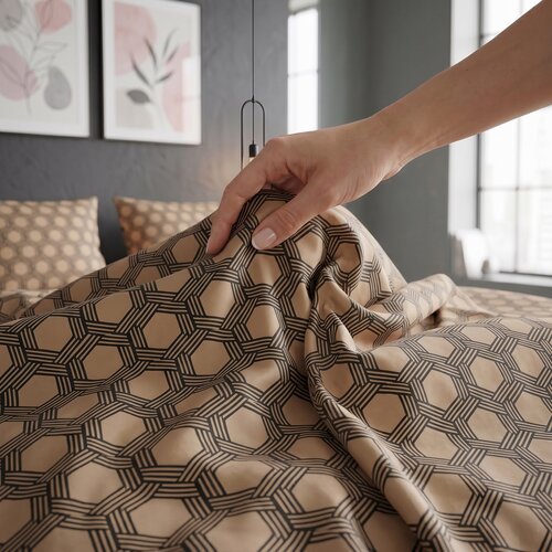 Kvalitex Satenasta posteljnina Luxury CollectionCarero bež, 140 x 200 cm, 70 x 90 cm