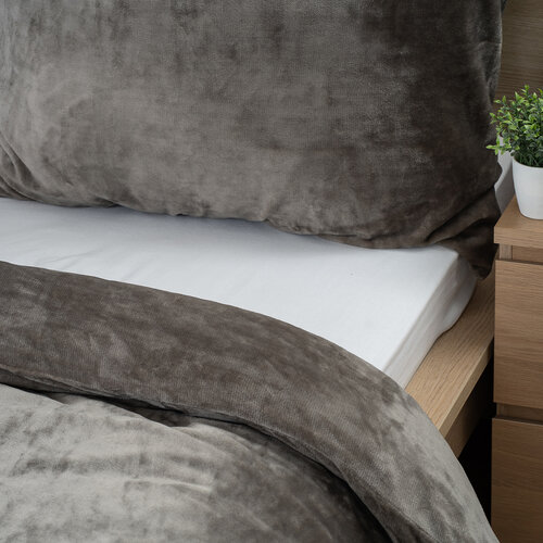 4Home pościel mikroflanela, szary, 140 x 220 cm, 70 x 90 cm