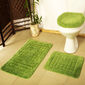Sada koupelnových předložek Pearl zelená, 80 x 50 cm, 50 x 40 cm