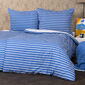 Lenjerie de pat din bumbac 4Home Dungi, albastru, 140 x 220 cm, 70 x 90 cm