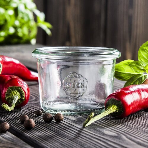 Weck 12-delni komplet Mini-Sturz kozarcev zavlaganje 80 ml z dodatki, premer 60 mm