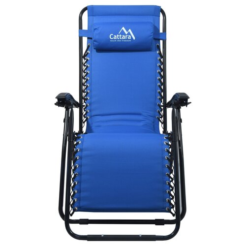 Scaun de camping înclinabil Cattara Livorno,albastru