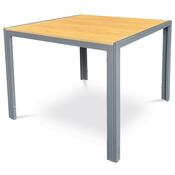Autronic Záhradný stôl, kov, polywood, hnedá, AZT-S1209 OAK