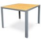 Autronic Masă de grădină, metal, polywood, maro,AZ T-S1209 OAK