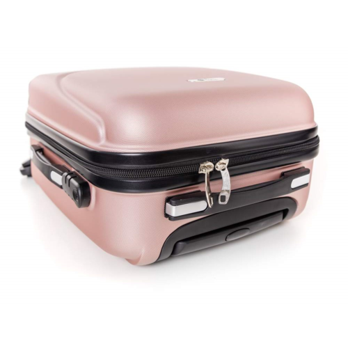 Pretty UP kerekes bőrönd ABS16 rózsaszín, 37 x 49 x 23 cm