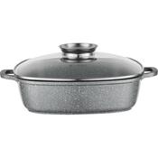Florina Hliníkový pekáč s aroma poklicí Lava 3,5 l, 28 × 28 × 7,5 cm