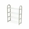 Compactor Vierstöckiges Schuhregal für 12 Paar Schuhe Poly , 49,5 x 18,4 x 65 cm