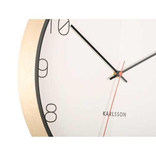 Karlsson 5926BK дизайнерський настінний годинник 40 см, чорний