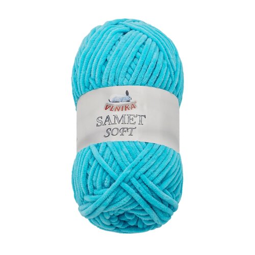 Garn SAMT blau, 100 g / 100 m