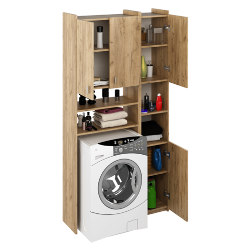 Skříňka nad pračku MIRALI, dub artisan