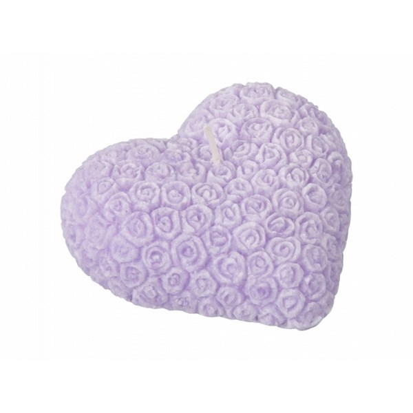 Valentýnska sviečka Srdce, fialová