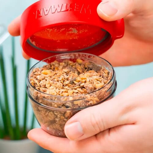 Westmark Zweiteilige Snackbox, 700 ml, anthrazit