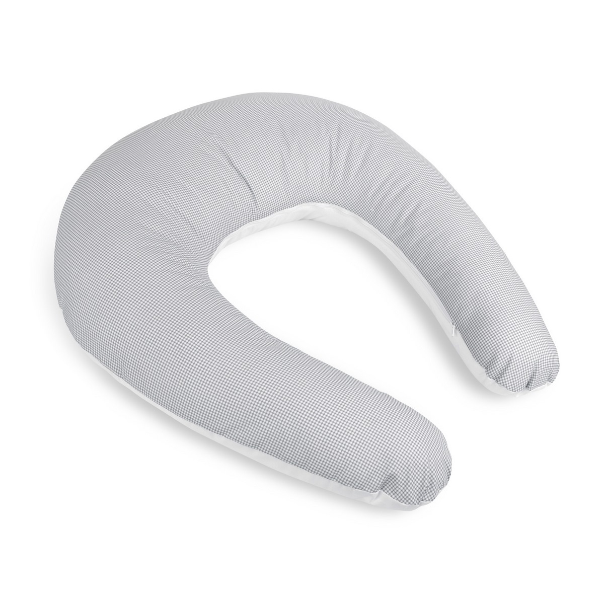 Bellatex Poduszka do karmienia Kratka szary, 180 cm