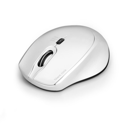 PORT CONNECT bezdrátová myš SILENT 1600DPI, bílá