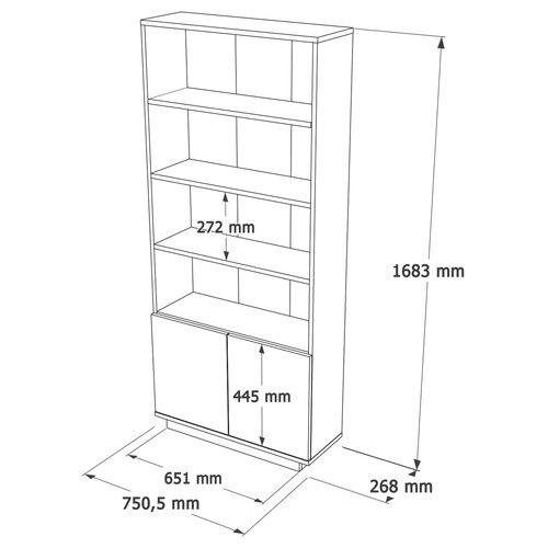 Biblioteczka Atlantic Pine