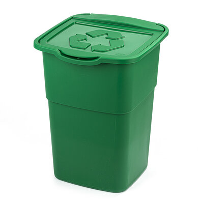 Coș pentru selectare deșeuri Eco Master 50 l, verde