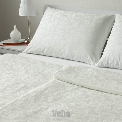 Veba Lenjerie de pat din damasc Geon Bule, fildeș, 140 x 200 cm, 70 x 90 cm