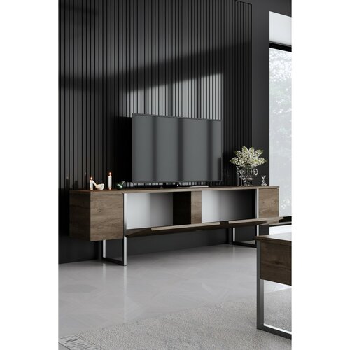 Măsuță TV Luxe Walnut and Silver