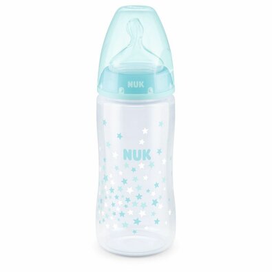 NUK First Choice+ Sklenená fľaša 240 ml, modrá