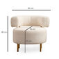Polstersessel River Round White