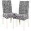 4Home Pokrowiec elastyczny na krzesło Stone 45 - 50 cm, komplet 2 szt.