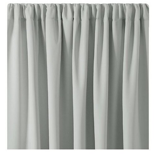 Obrázok AmeliaHome Záves Blackout Oxford Pleat strieborná, 140 x 245 cm