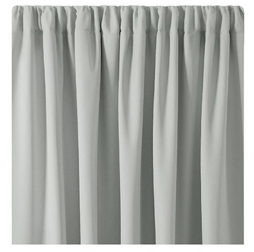 Restilo Závěs Blackout Oxford Pleat stříbrná, 140 x 245 cm