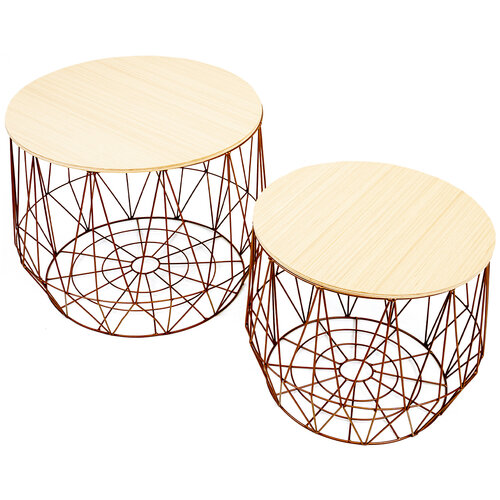 Komplet mizic Derry rjava, 2 kos