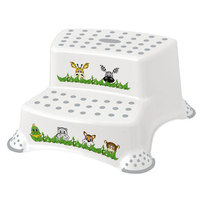 Банкетка 4kids Дитячий табурет Джунглі 2 яруси, 40x 37 x 21 см