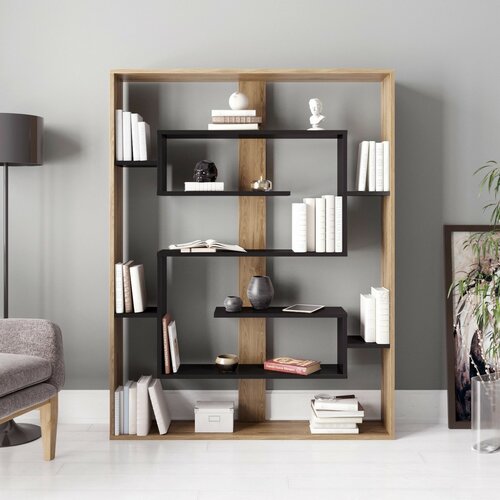 Knihovna Esteban Oak and Black