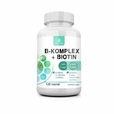 Obrázok Allnature B-komplex + Biotin 120 tablet