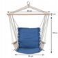 Підвісне крісло-гойдалка Comfortable синій, 100x 53 см