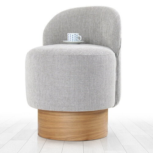 Barren Pouf Grey Stool