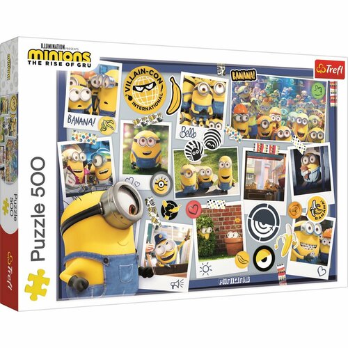 Trefl Puzzle Minionki Szalona kolekcja zdjęć, 500 elementów