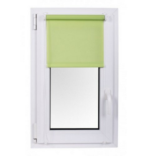 Рулонна штора MINI Rainbow Line зелена, 68 x 210 см