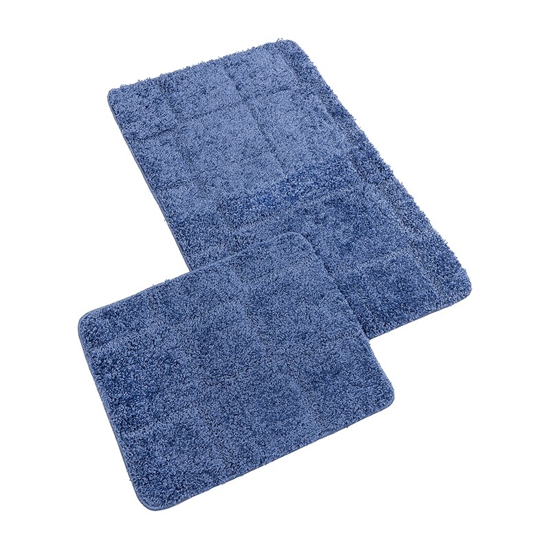 Bellatex Súprava Kúpeľňových predložiek bez výkroja BANYSILVER modrá, 60 x 100, 60 x 50 cm