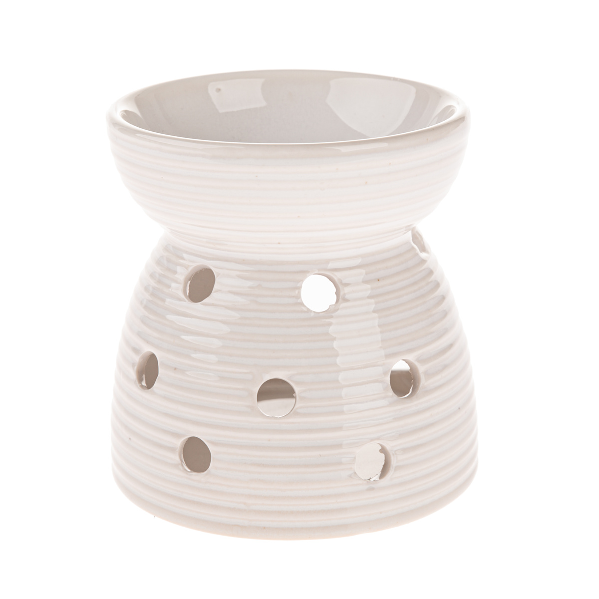 Keramická aromalampa Diya, bílá