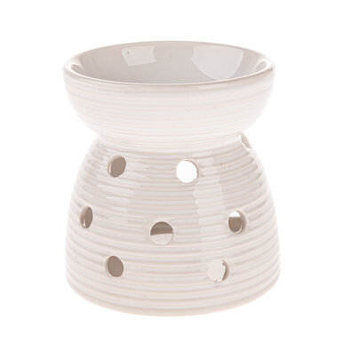 Keramická aromalampa Diya, bílá