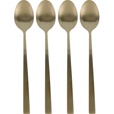 Set de linguri de cocktail aurii EH 4 buc, 18 cm