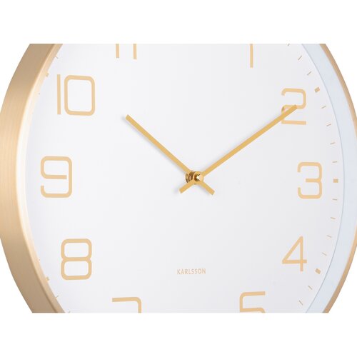 Karlsson 5973WH ceas de perete design alb,diametru 40 cm