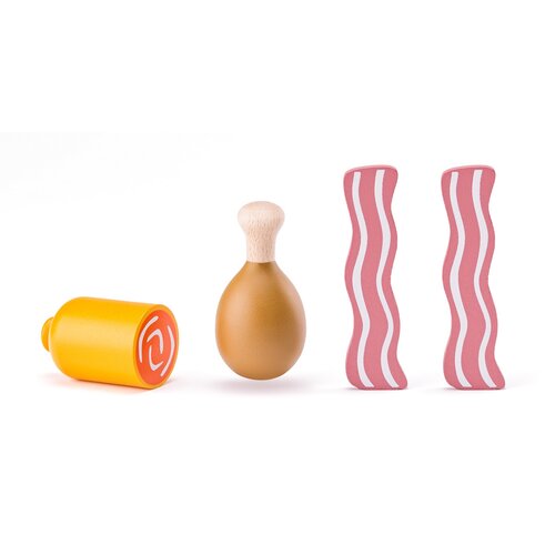 Woody Nákupný košík s potravinami Mäso a ryby