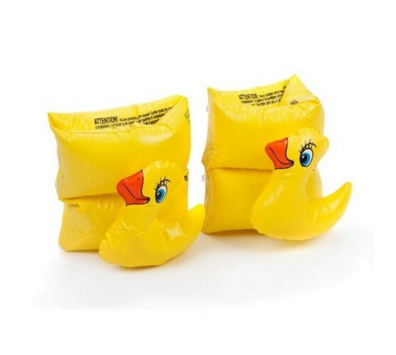 Nafukovací rukávky, Funny Animals, žlutá, 20 cm
