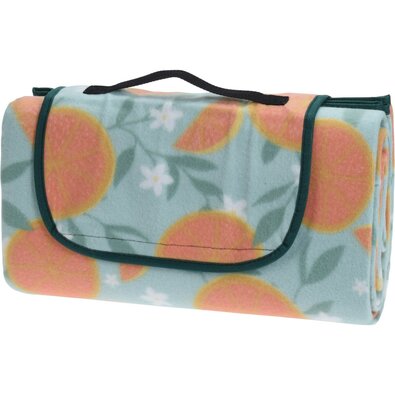 Piknik deka Ovoce 130 x 150 cm, zelena