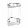 GEDY 2482 Dwupoziomowa półka narożna Smart 20 x32,5 x 15,1 cm, srebrna