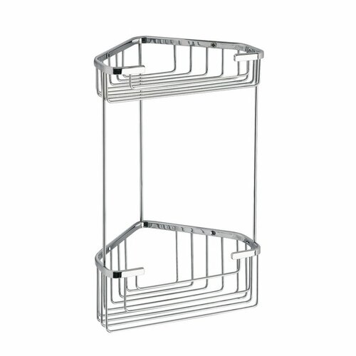 GEDY 2482 Smart dvonadstropna kotna polica 20 x32,5 x 15,1 cm, srebrna